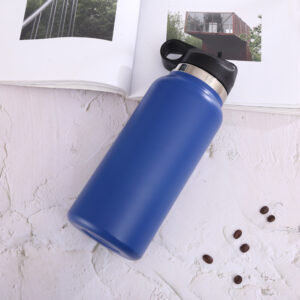 D22-Simple Modern Voyager 16oz Stainless Steel Travel Mug with Insulated Flip Lid Powder Coat